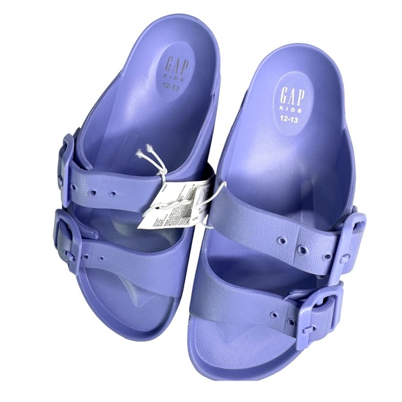 Gap Kids Little Girls EVA Buckle Sandals Size  12/13 Warm Violet - Picture 5 of 10